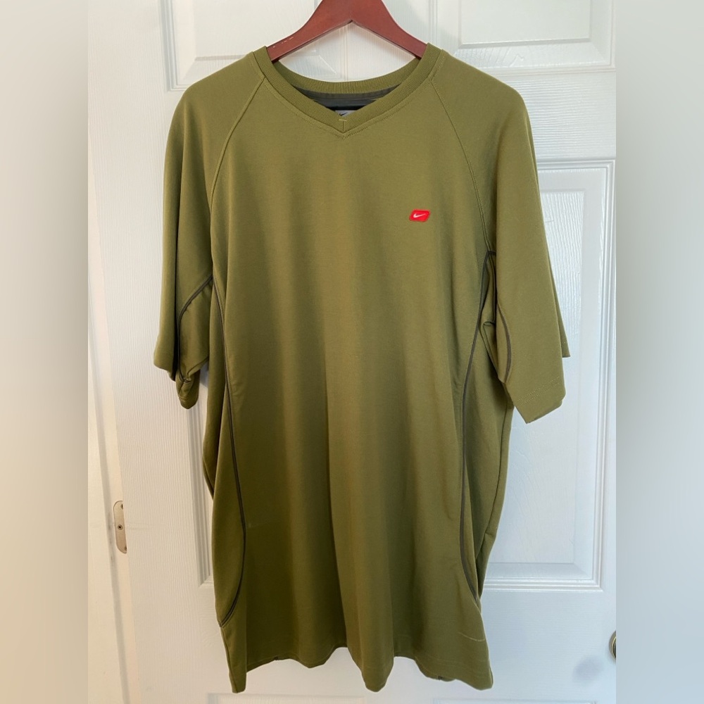 Nike Men's Olive Green Shirt